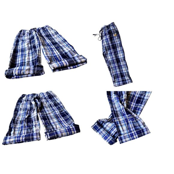 University of Michigan Pajama Pants Sz L Woverines Stripe Logo Convertib… - Picture 10 of 12